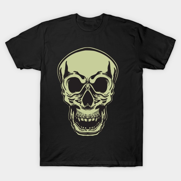 Skull Head T-Shirt by Excela Studio